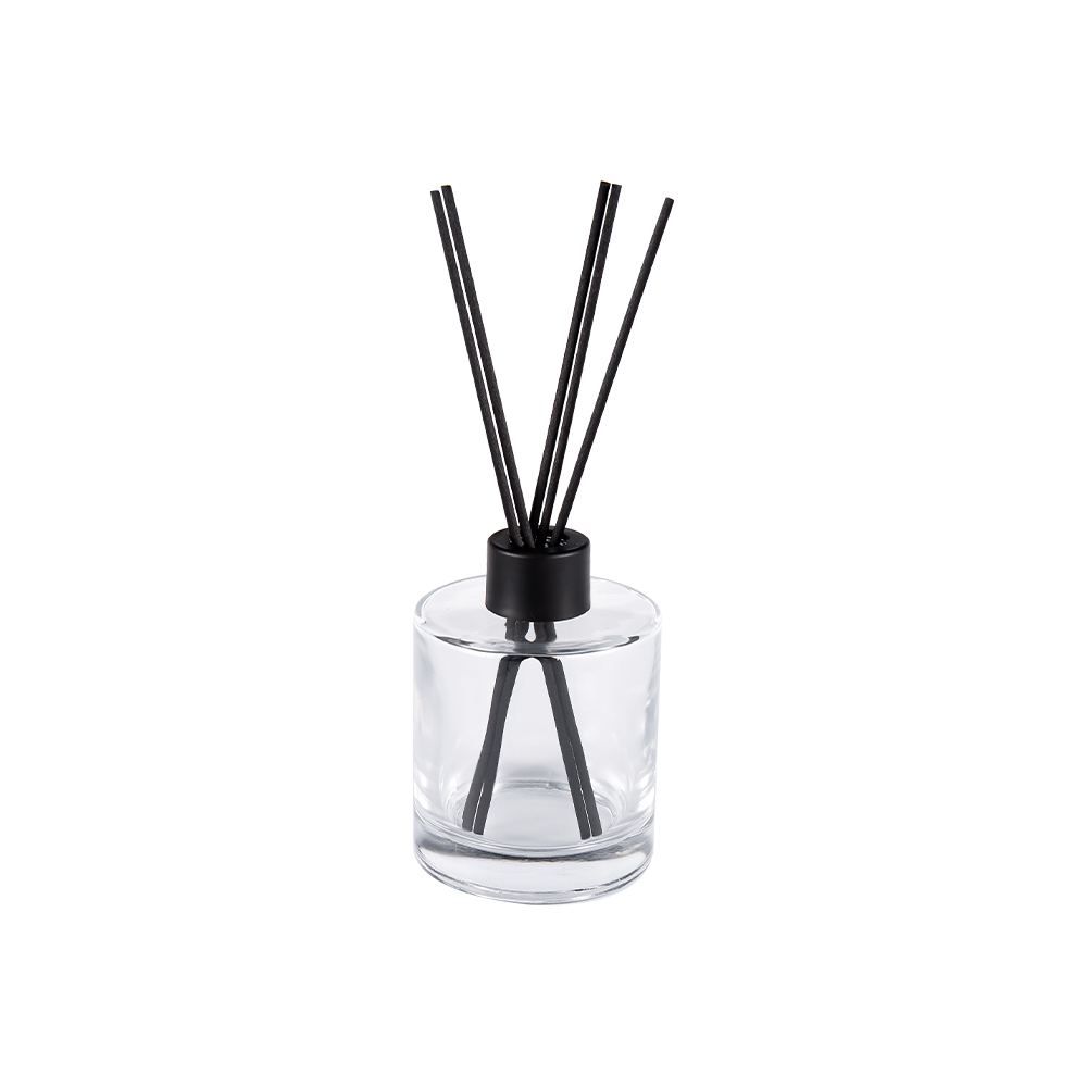 HJ-RX2109 Buidéal Difuser Gloine Flint Sorcóireach Greamán Snáithín Dath Caipín Alúmanam Plaisteach