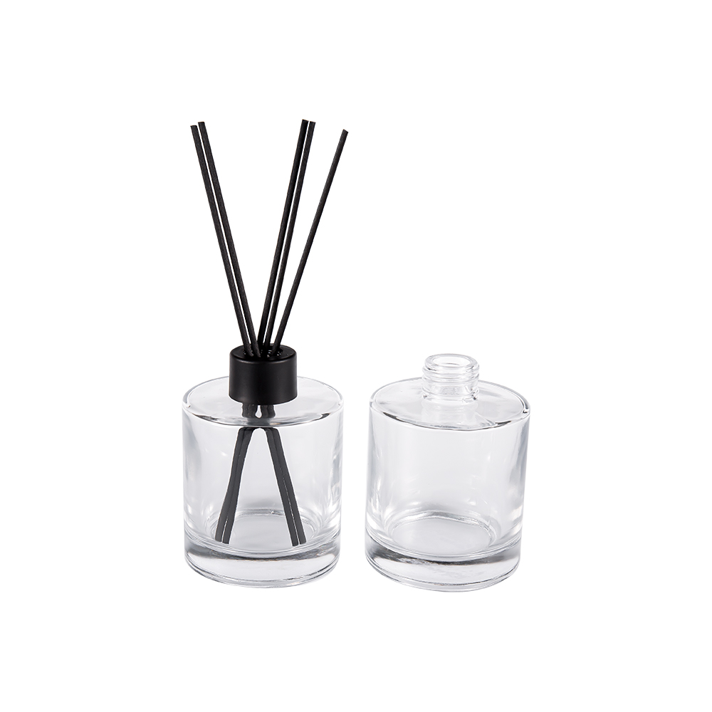 HJ-RX2109 Buidéal Difuser Gloine Flint Sorcóireach Greamán Snáithín Dath Caipín Alúmanam Plaisteach