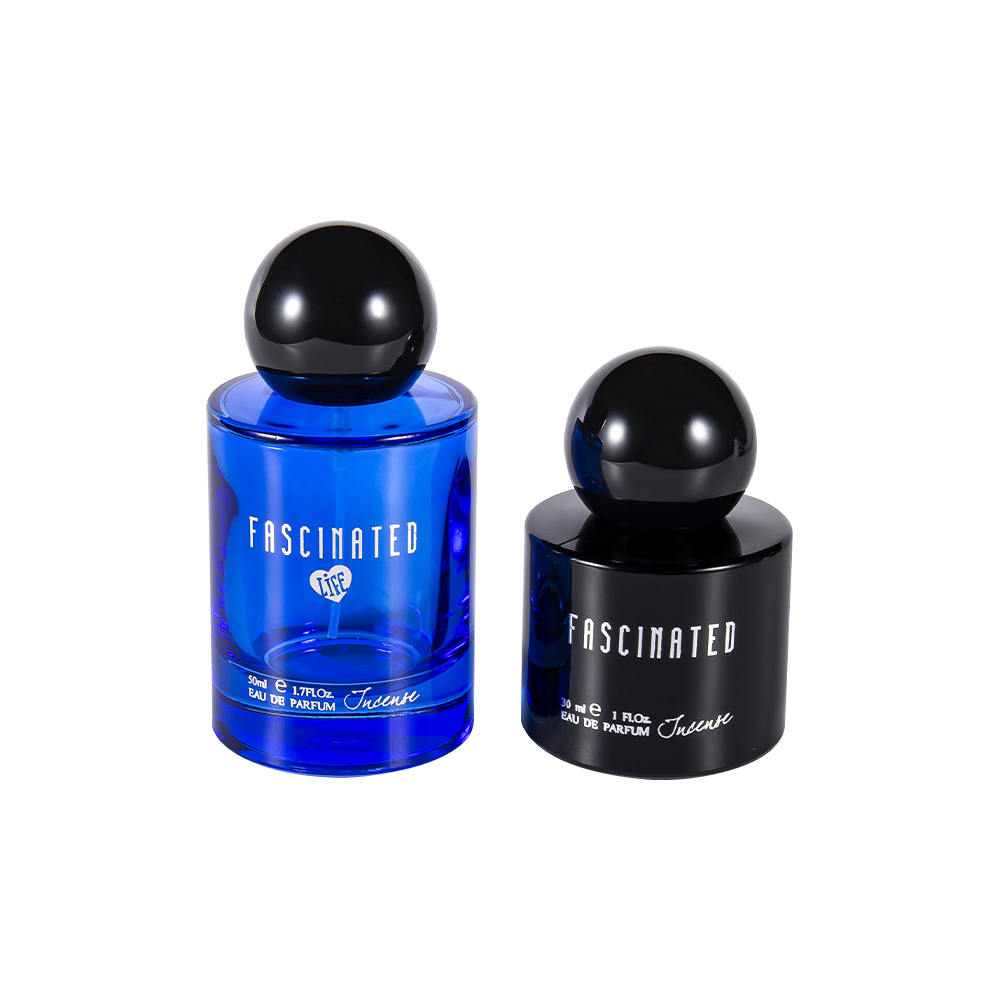 GC4749-WJ2537 50ML Buidéal Cumhráin Gloine Scragall Óir Brataithe le caipín plaisteach PP ABS Sféarúil