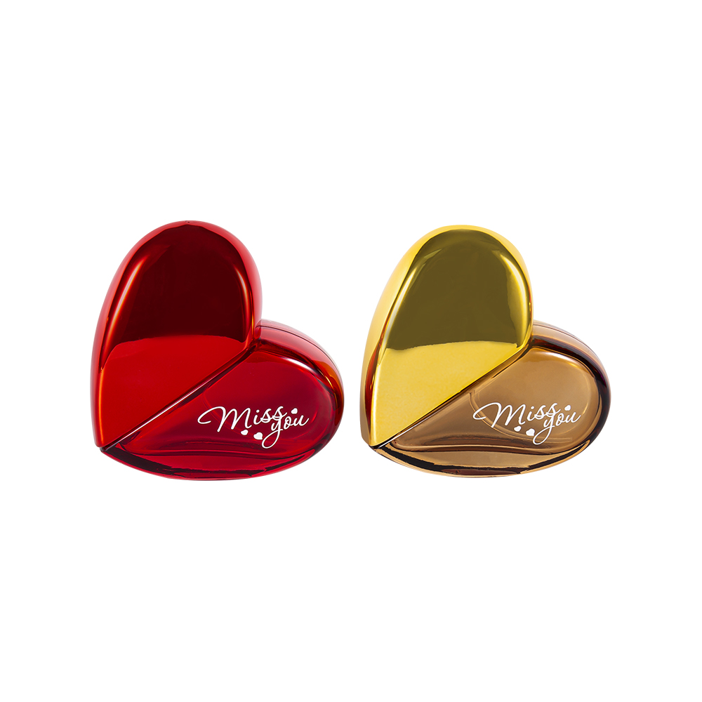 GC193-WJ501 50ML Buidéal Cumhráin Gloine Cruth Croí Le caipín Plaisteach UV PP