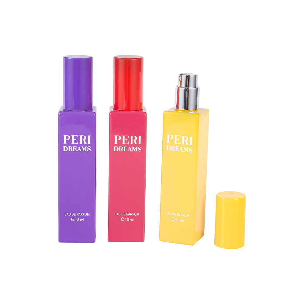 GC4421-WJ2369B 15ML Buidéal Cumhráin Gloine Dronuilleogach Brataithe Le caipín PP sorcóireach