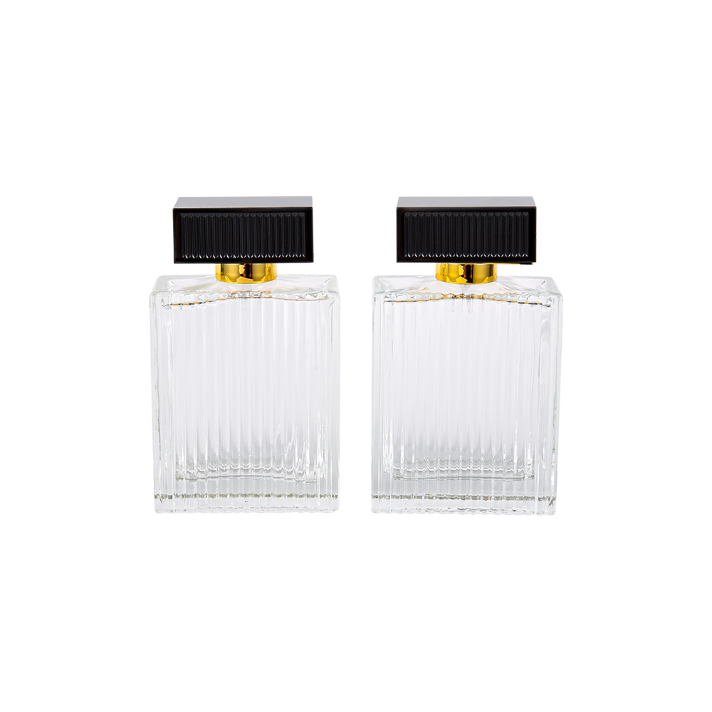 KY1112-WJ2092 100ML Buidéal Cumhráin Gloine Stiallacha Ingearach le Stiallacha Clúdaigh Plaisteacha ABS