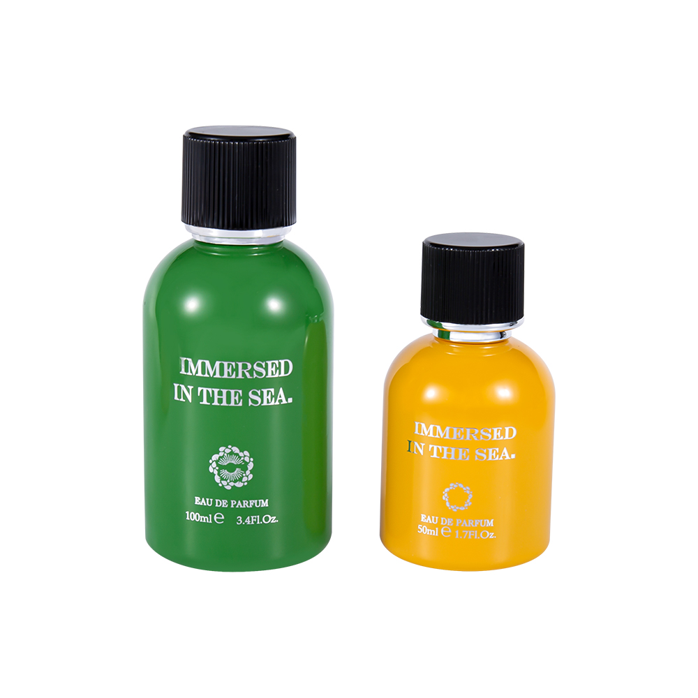 GC4464-WJ2339 50ML Buidéal Cumhráin Gloine Maisiúil Nua Le caipín Cumhráin Dubh