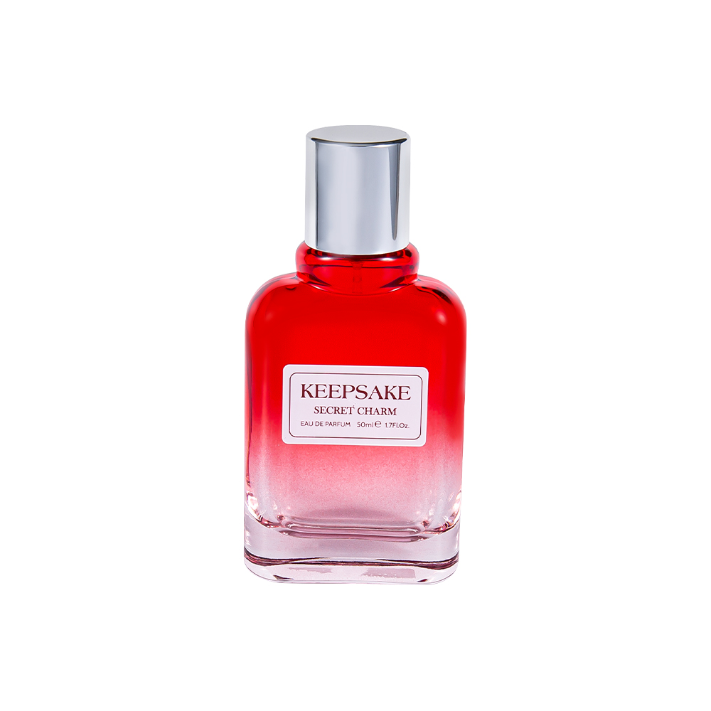 KY861-WJ412 50ML Buidéal Cumhráin Gloine Folamh Nua Le caipín Airgid lonracha